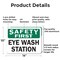 Signmission Eye Wash Station, 14 in W x Rectangle, Aluminum OS-2PACK-SF-A-1014-L-19585 - alternate 6